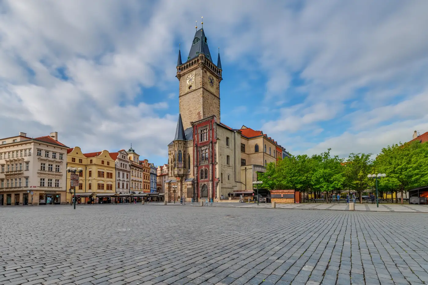 Old Town Square in the morning.